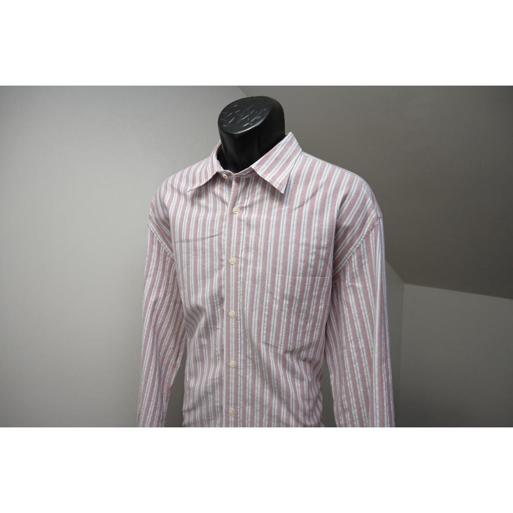 Faconnable Jeans France Dress Shirt Striped Long Sleeve Button Up Mens Size‎ XL